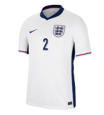 England Kyle Walker #2 Hjemmebanetrøje EM 2024 Kortærmet
